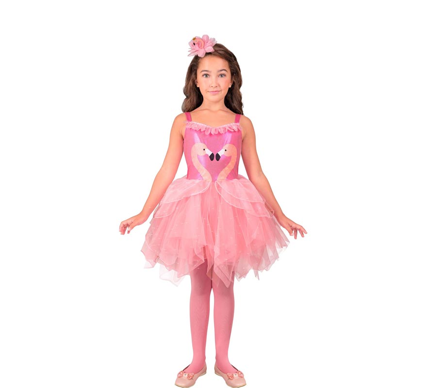 Costume da fenicottero rosa per bambina