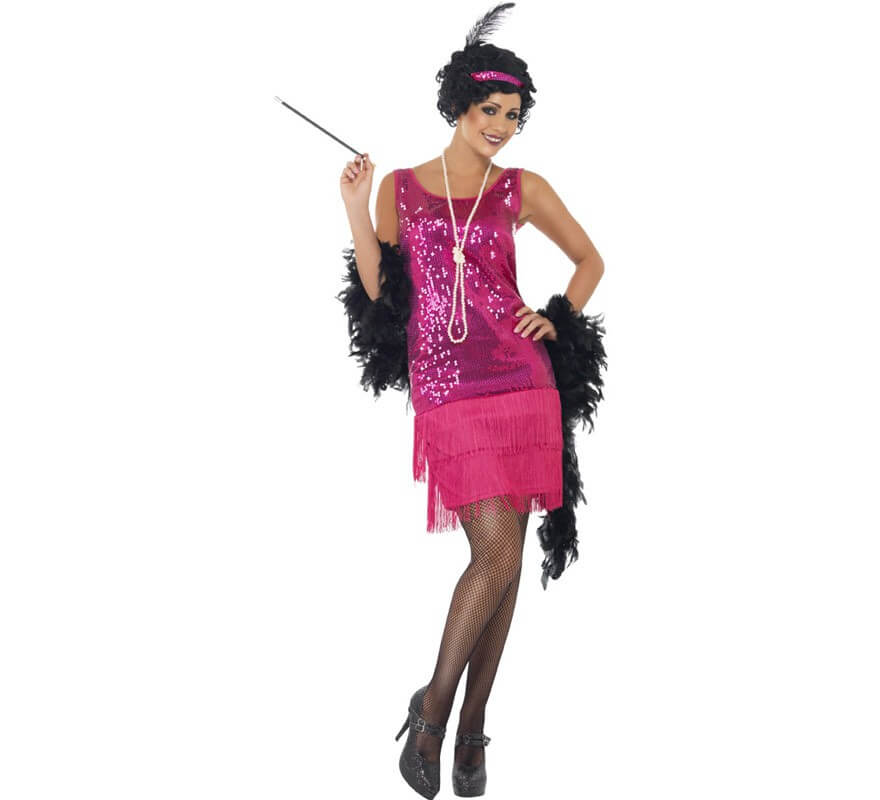 Costume charleston anni 20 lungo nero da donna per 25,50 €