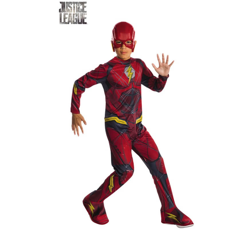 Funidelia | Costume di Flash per uomo Supereroi, DC Comics, Justice League  - Costume per Adulto e accessori per Feste, Carnevale e Halloween - Rosso