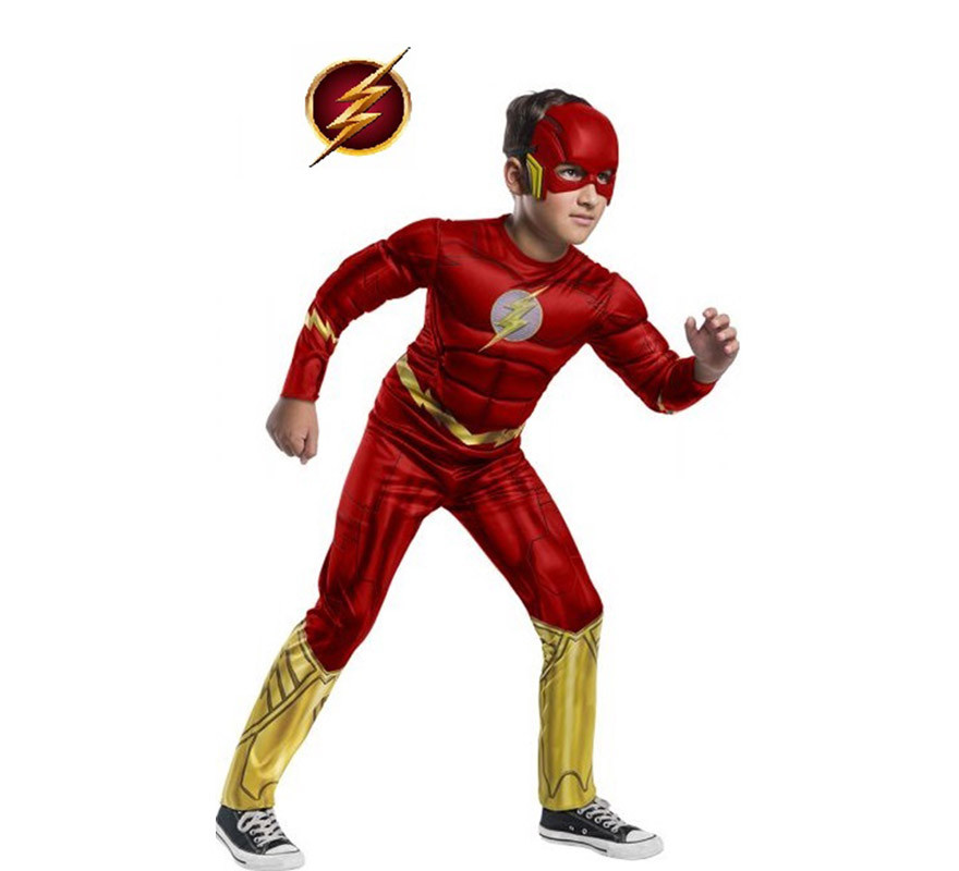 Gracias Destino recluta Disfraz de Flash Rojo Deluxe para niño