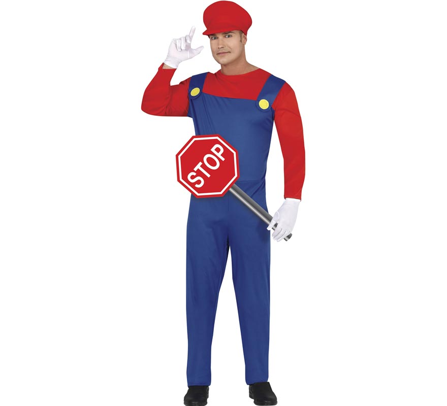 2 in 1 Plumber or Farmer Costume for Men