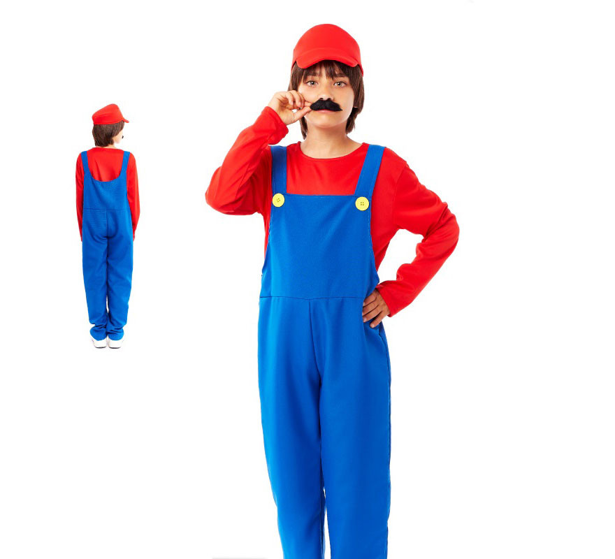 Costume da super idraulico rosso per bambino: Costumi bambini,e