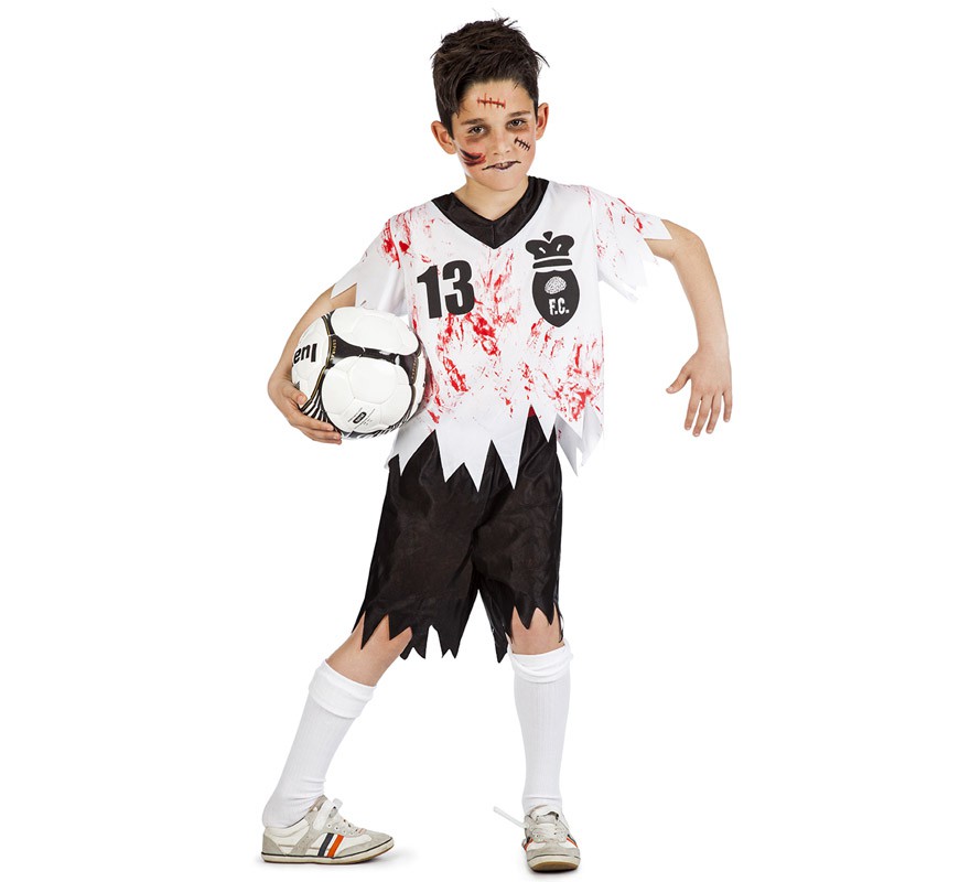 Disfraz de Futbolista Zombie para niño