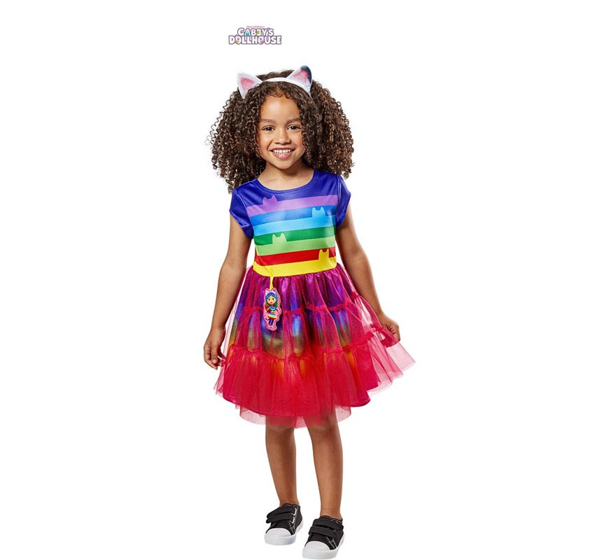 Costume da Gabby Casa delle bambole arcobaleno per bambina