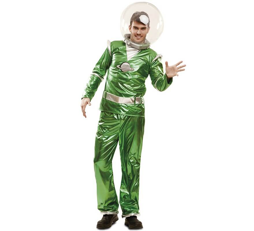 deseo abrelatas misil Disfraz de Galáctico verde para hombre