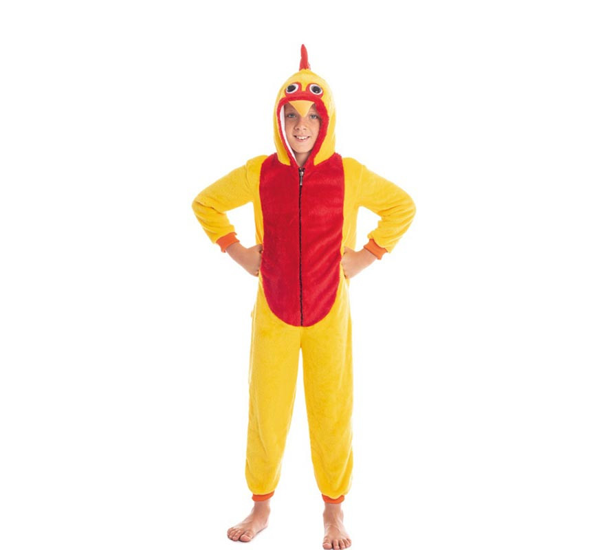 Yellow and Red Rooster Costume for Child