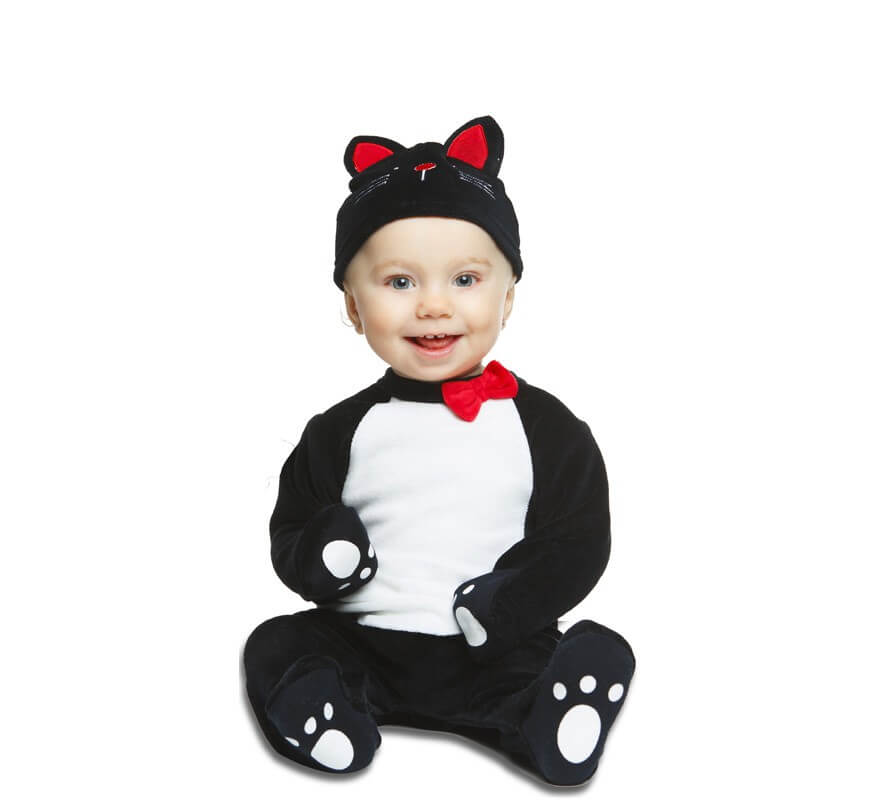 Disfraz de Gatito Negro para bebé