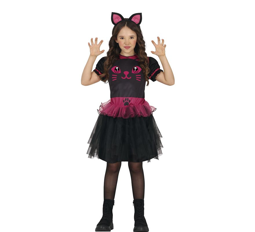 Costume da gattina nera per bambina