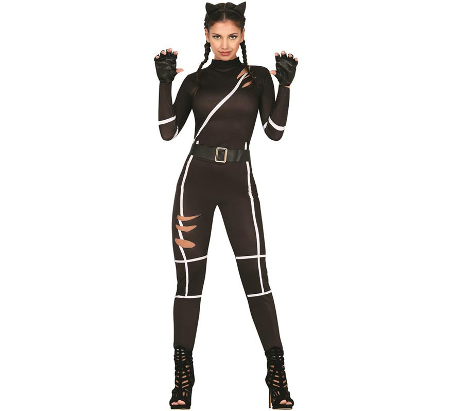 Black cat costume for women