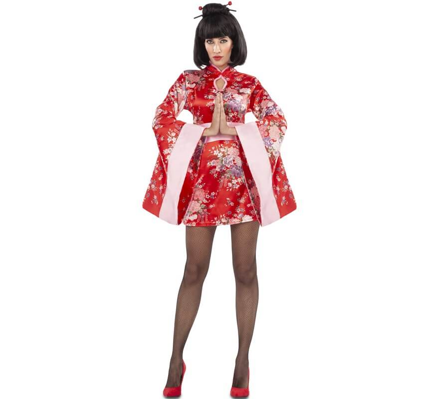 Fun Shack Disfraz Geisha Mujer XL y XXL Disfraz Mujer Carnaval Disponible en Tallas S M L 