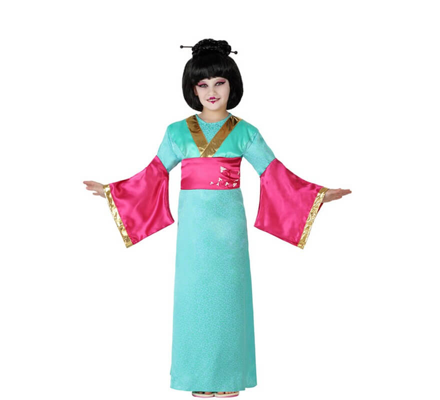 Disfraz de Geisha con fajín para niñas