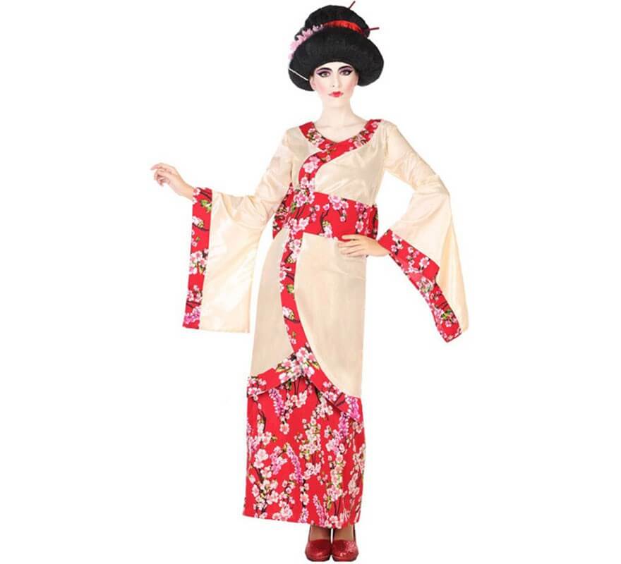 árabe Mus bufanda Disfraz de Geisha con Flores para mujer