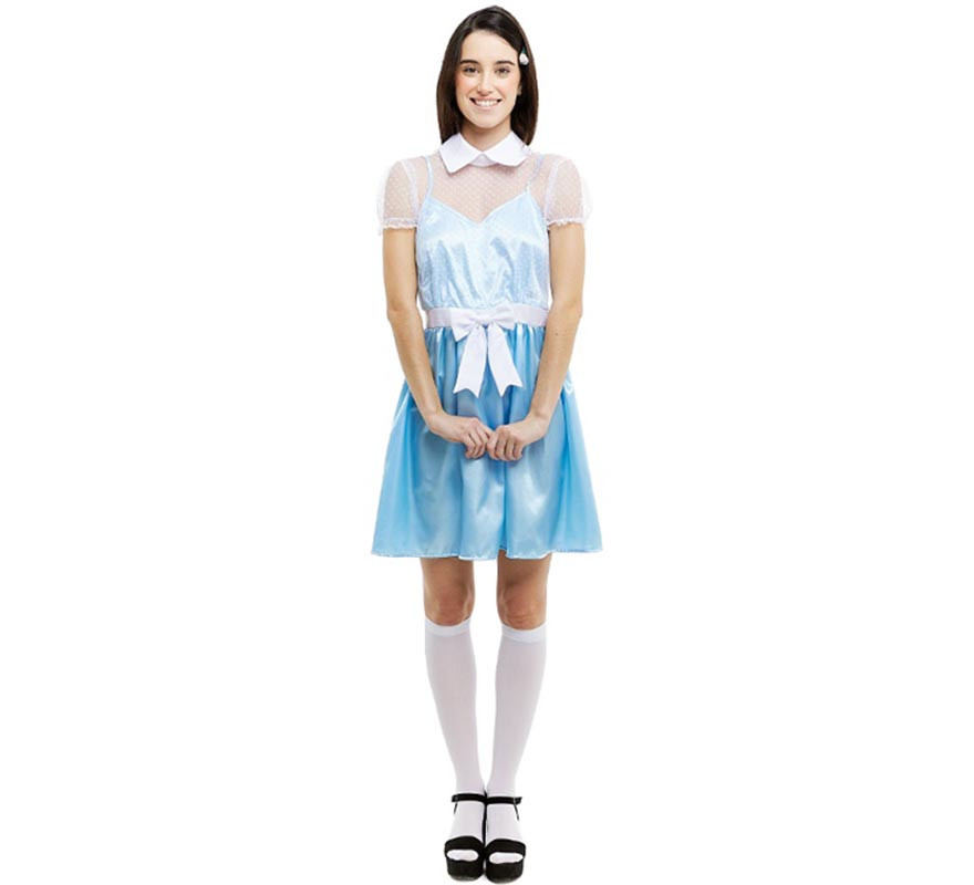 Women's spooky ghost twin costume