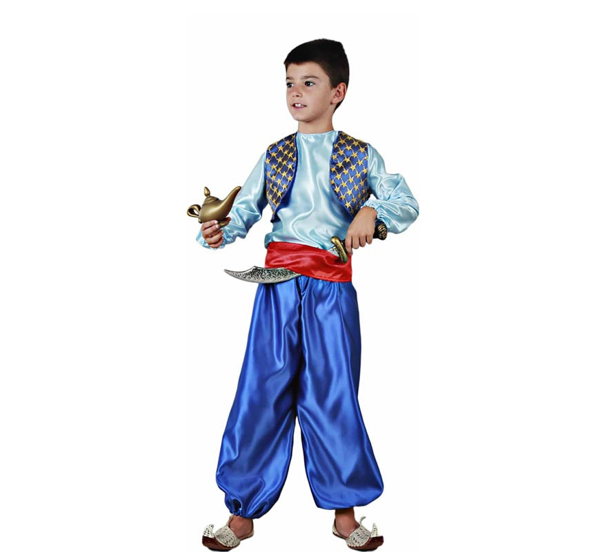 Blue Genie of the Lamp costume for kids and teens