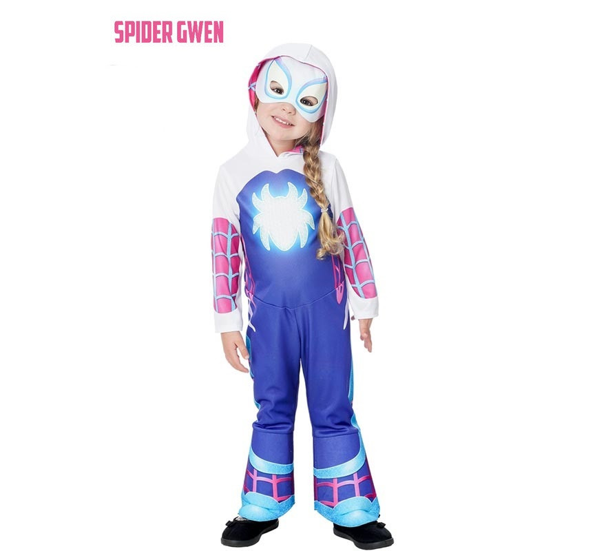 Ghost Spider Gid Preschool Spidergwen Costume with Mask for Girls