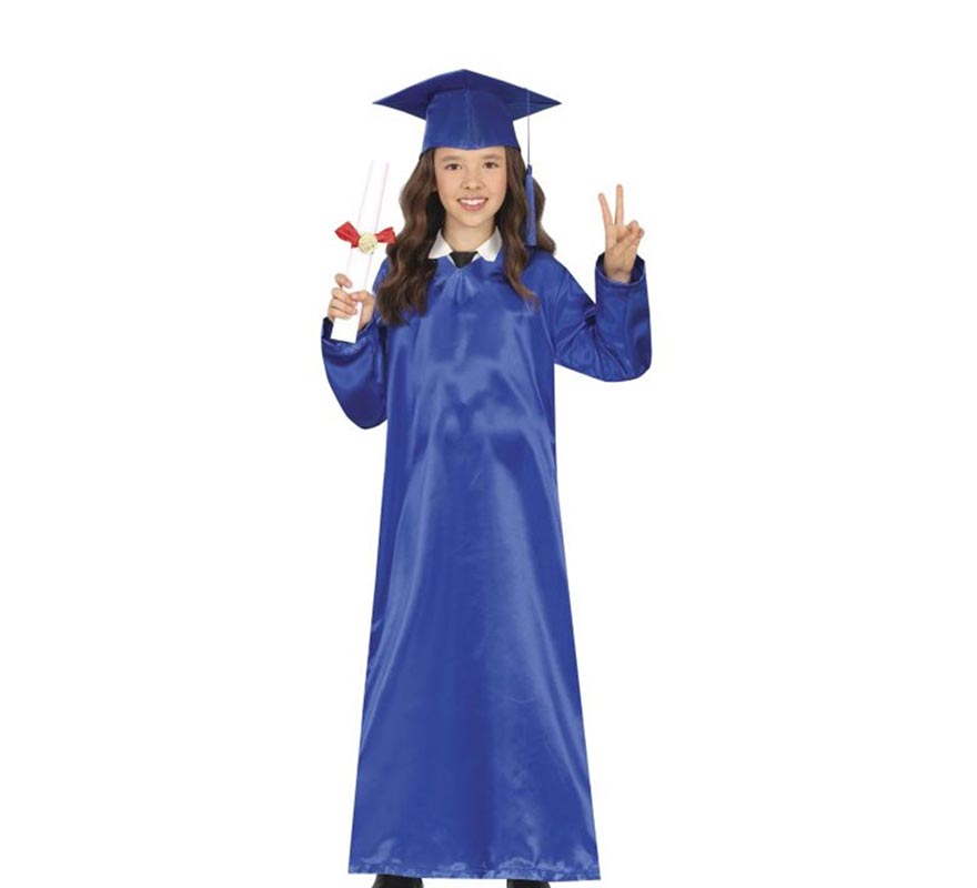 Blue Graduate Costume for Kids and Teens