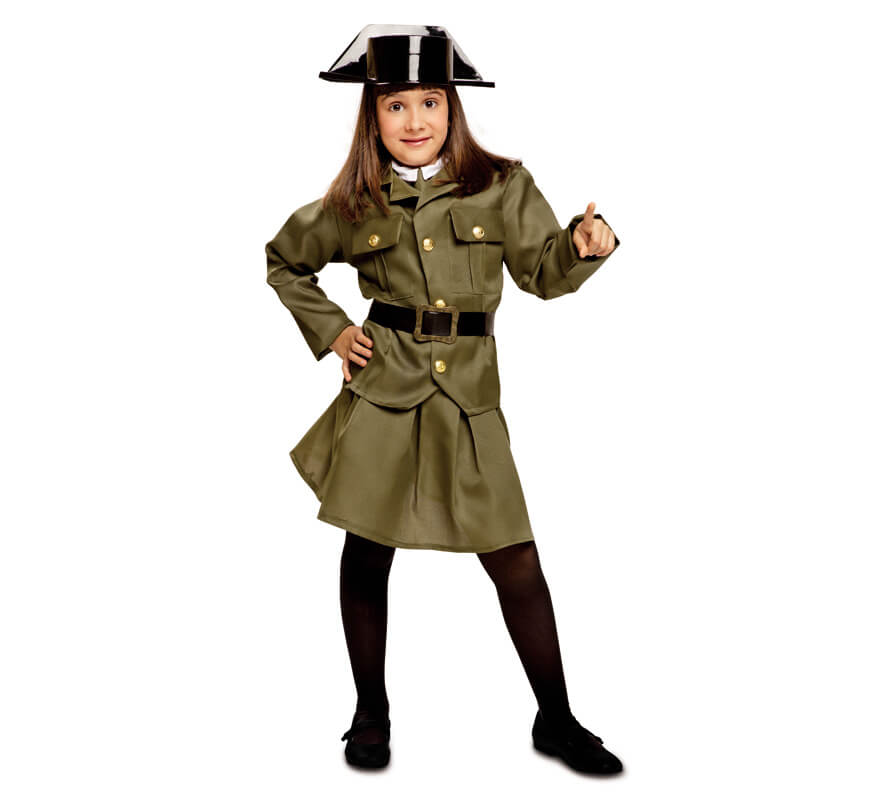 Disfraz de Guardia Civil para niña