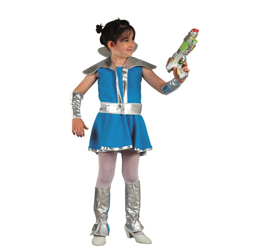 Blue Space Warrior Costume for Girls and Teens