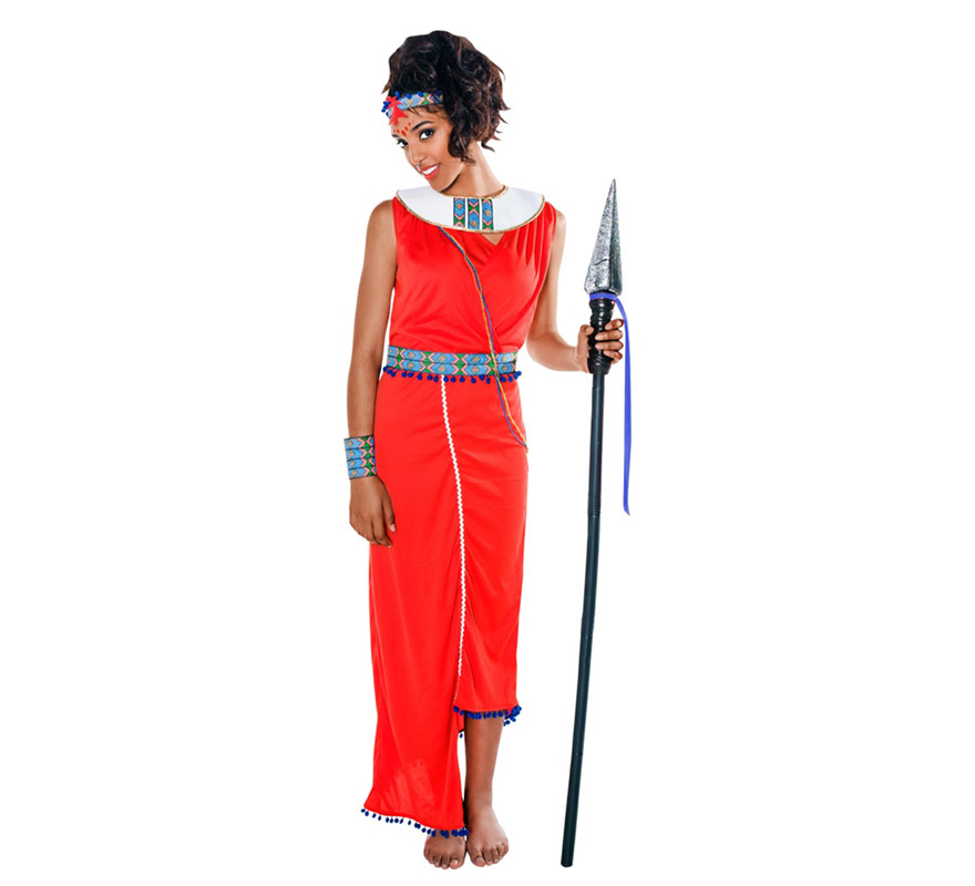 Disfraz de Guerrera Masai para mujer