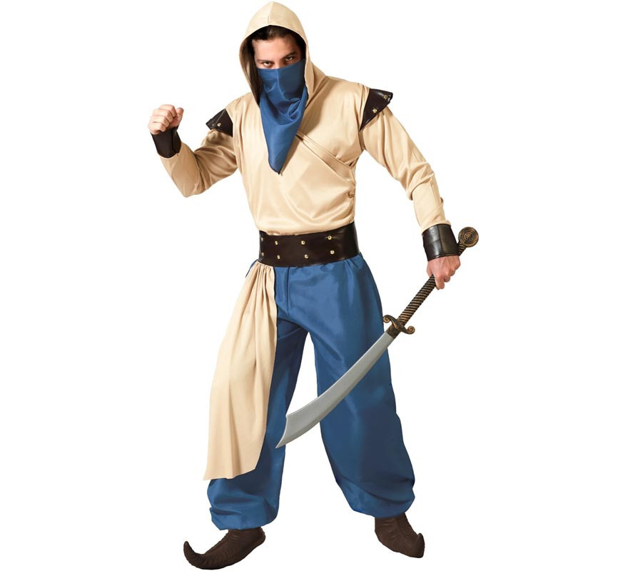 Blue Arab Warrior Costume for Men