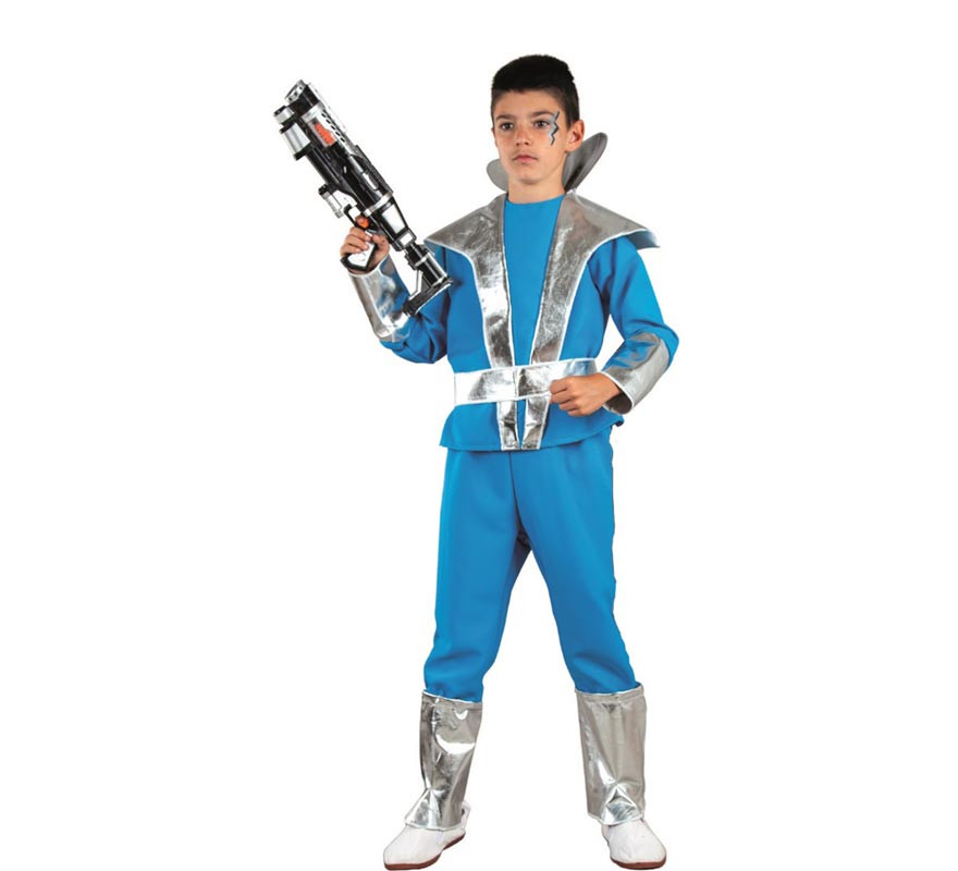 Blue Space Warrior Costume for Kids and Teens