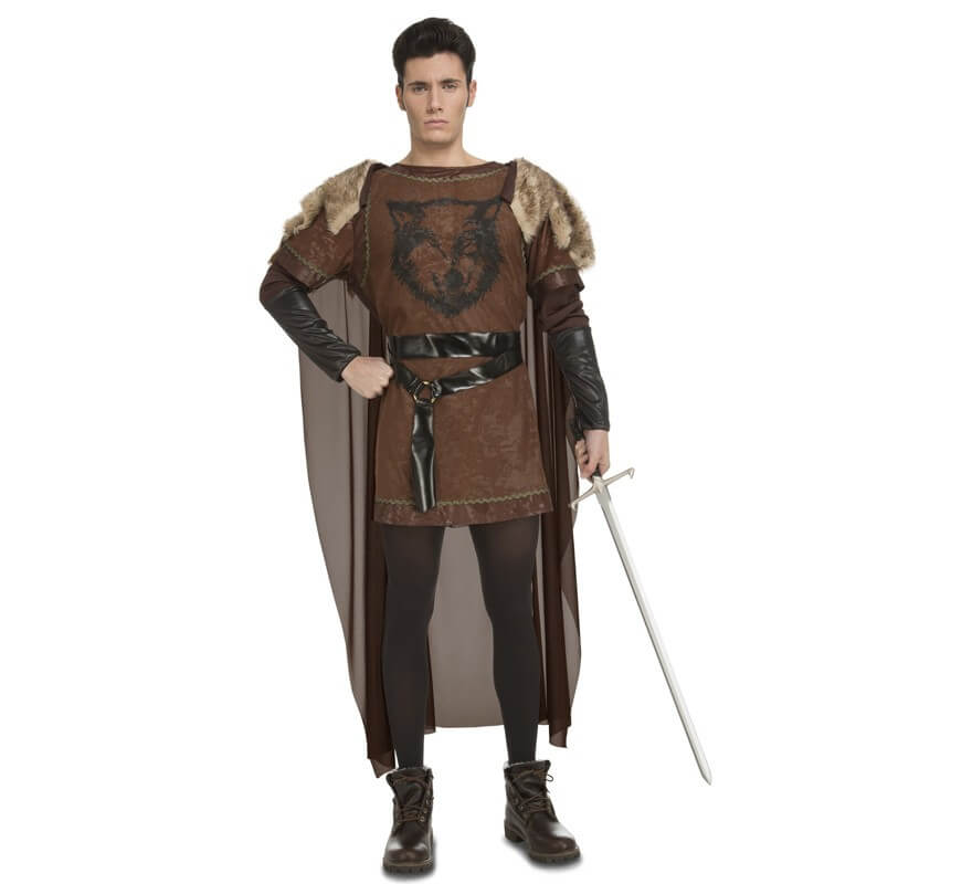 Eléctrico niña administración Disfraz de Guardián Medieval Del Norte para hombre