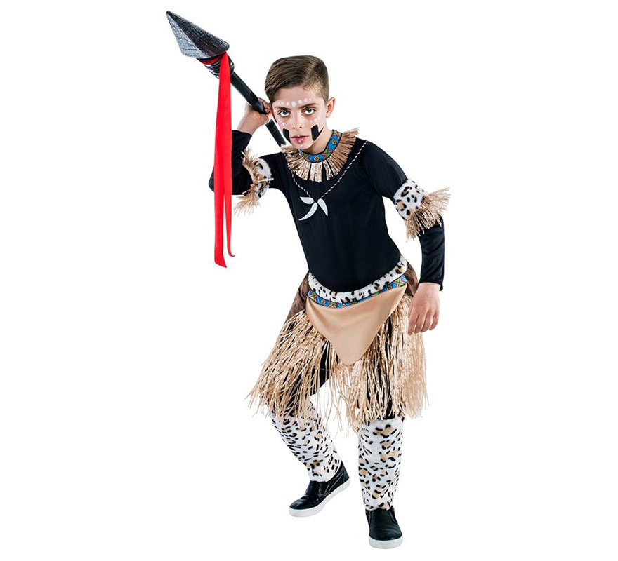Disfraz de Guerrero Zulú para niño