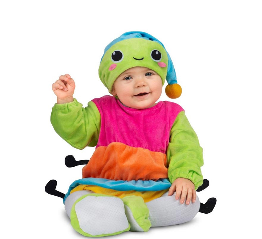 Worm costume with luminous hat for babies and children