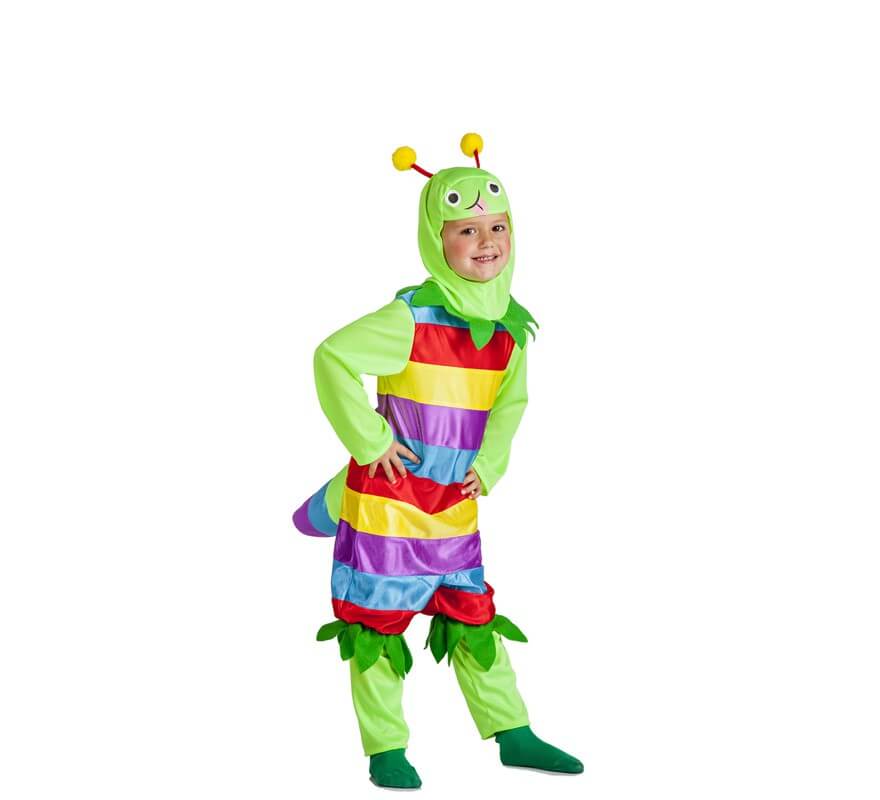 Disfraz de Gusano Multicolor para niños