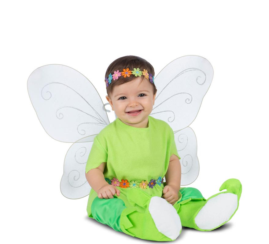 Baby Floral Fairy Costume with Wings and Headpiece