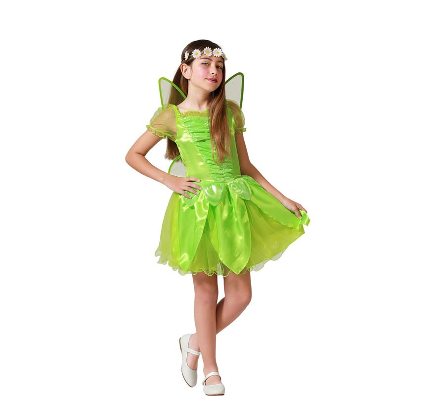 Costume da fatina rosa e verde per bambina