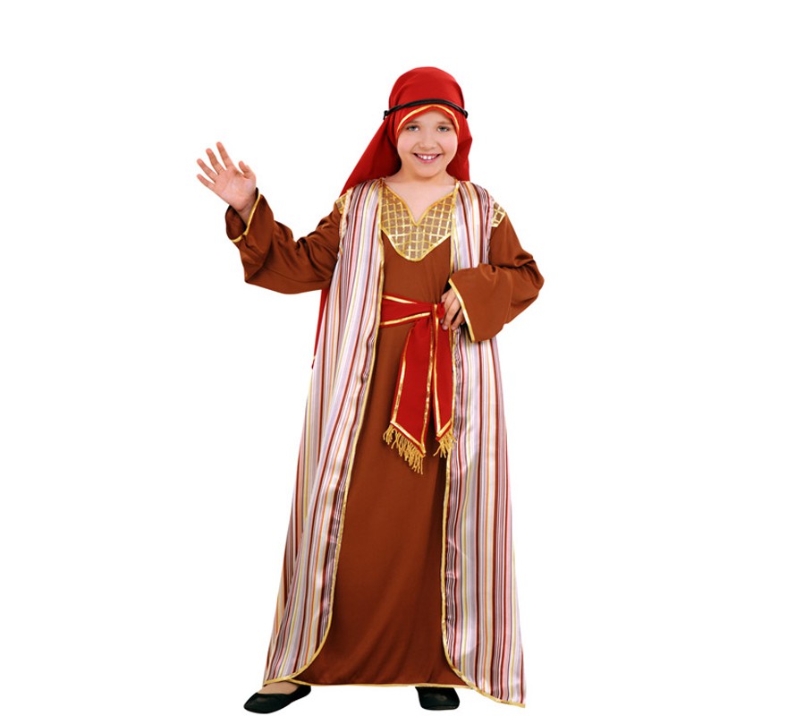Disfraz de Hebrea marrón para niñas