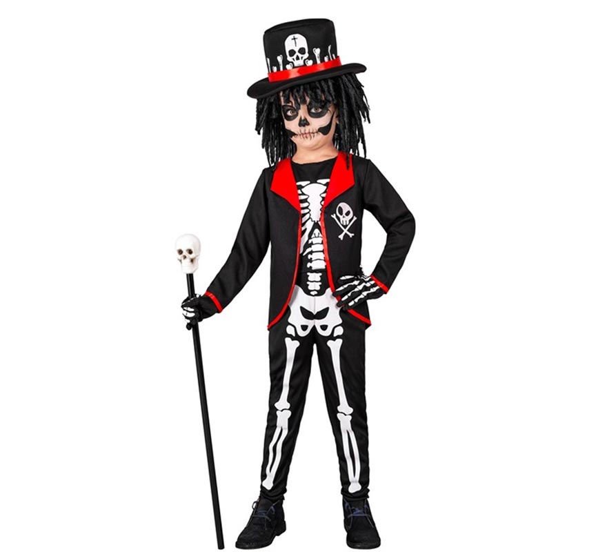 Voodoo Skeleton Sorcerer Costume for Boys