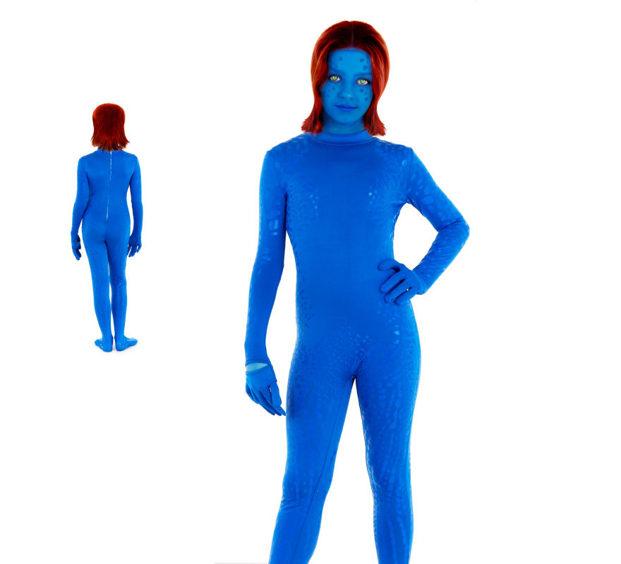 Blue Mutant Heroine Costume for Girls