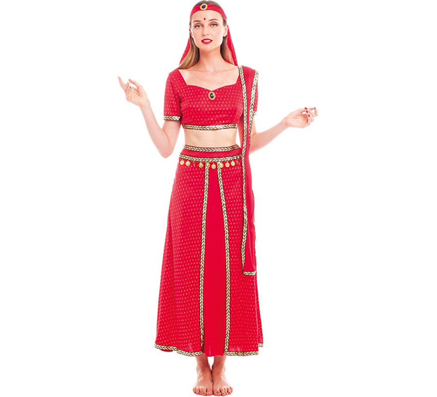  Disfraz de Hindú Bollywood Fucsia para mujer