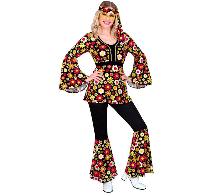 Dark 60s Hippie Costume for Women