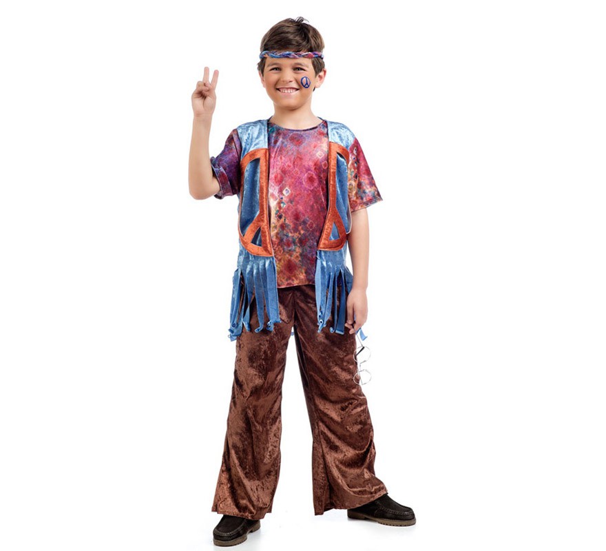 Disfraz de Hippie Bosco para niño