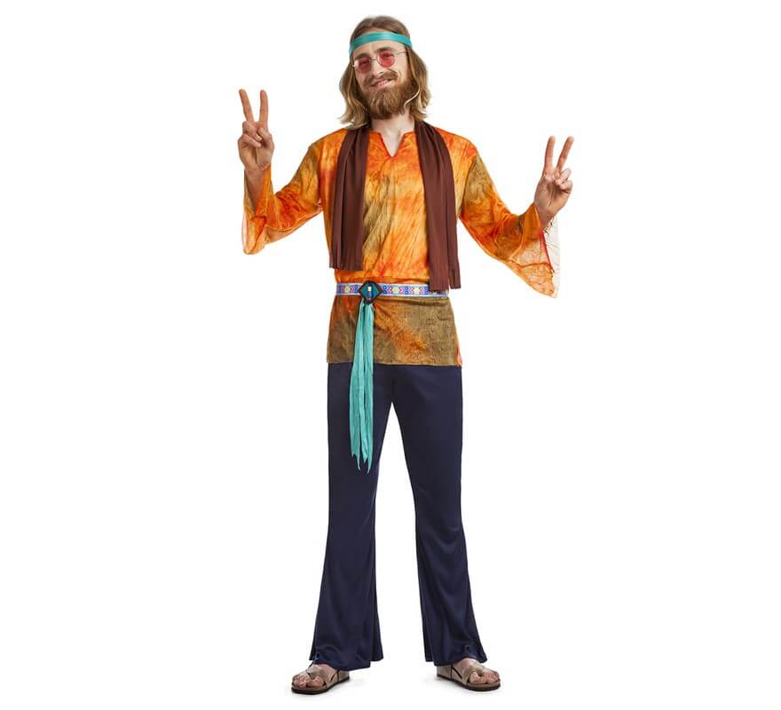 Collar capoc milagro Disfraz de Hippie California para hombre
