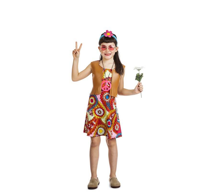 Disfraz de Hippie Chaleco para niña