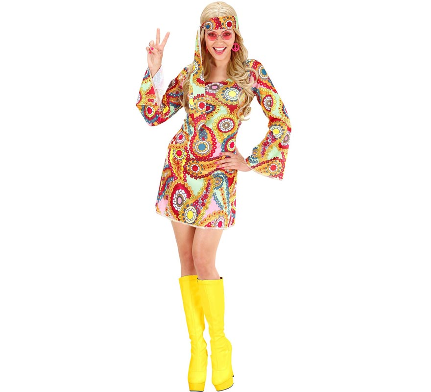 Fato de hippie glamour para mulher