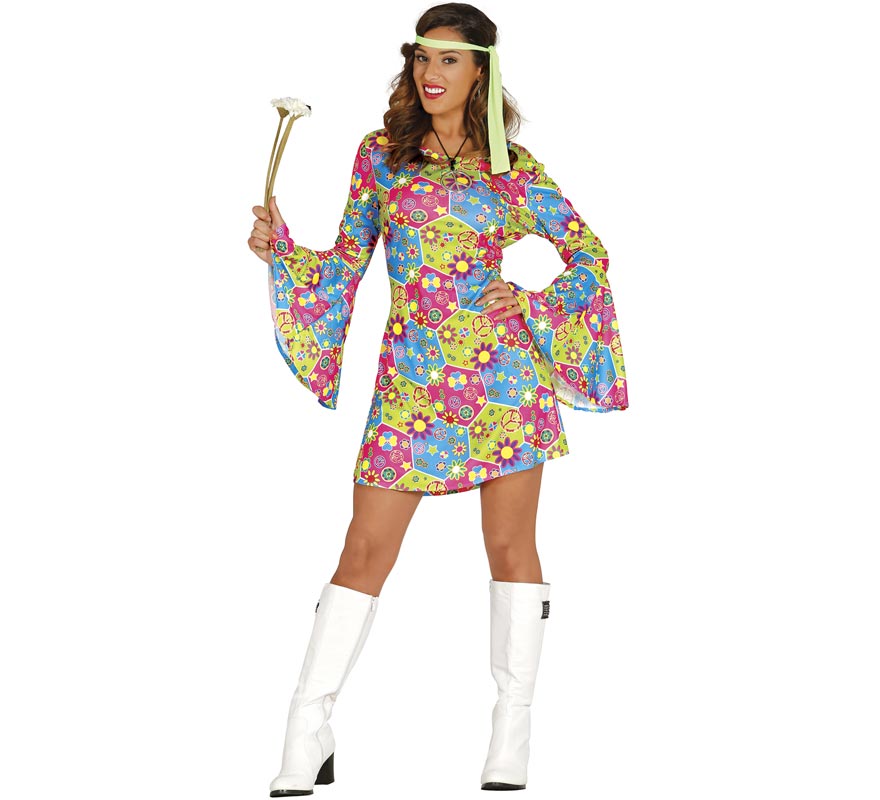 Women's Flower Power Hippie Costume