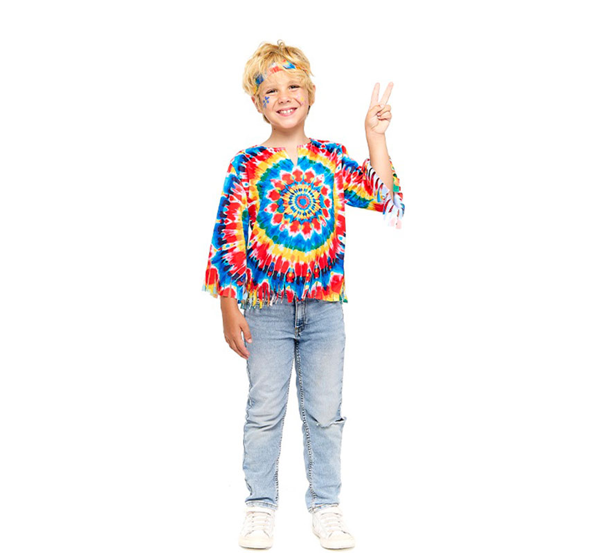 Disfraz de Hippie multicolor para niño