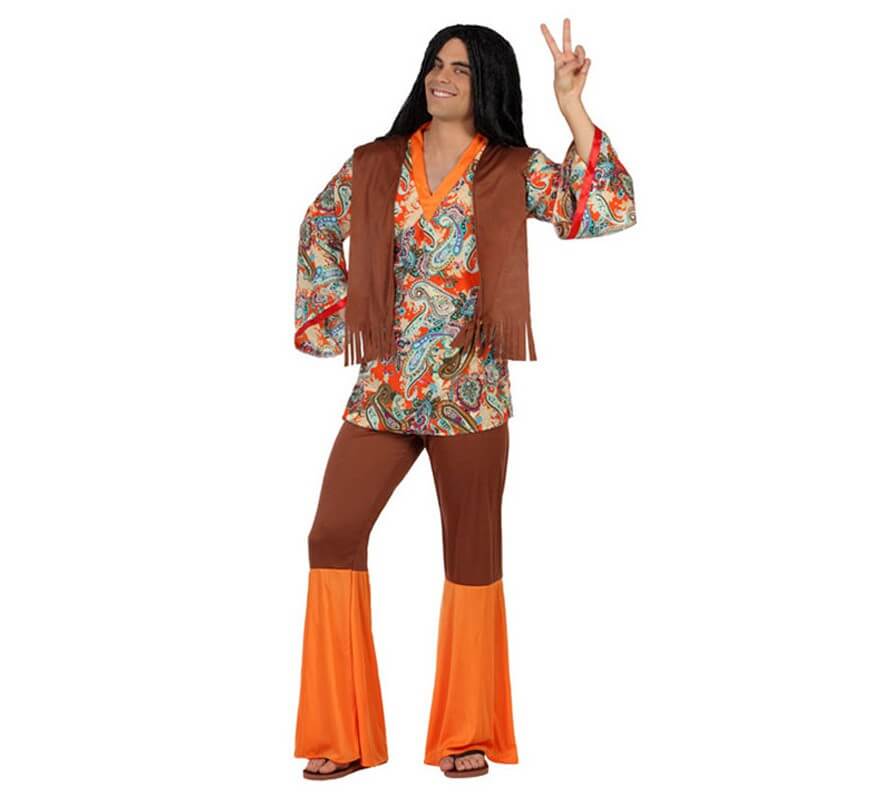 Disfraz de Hombre Hippie Estampado para hombre