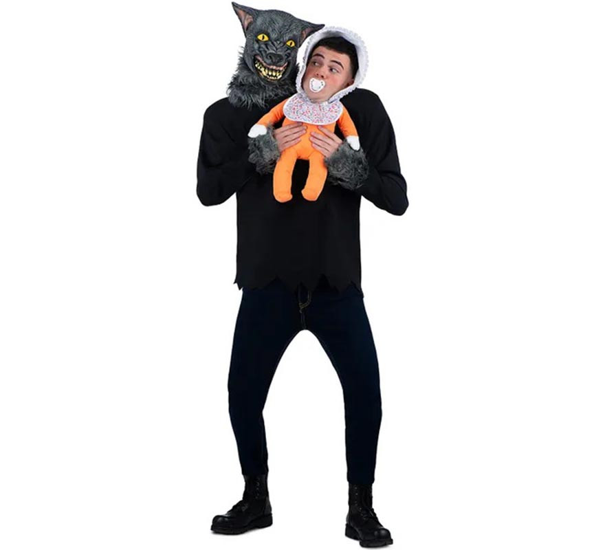 Werewolf carrying baby costume for adults