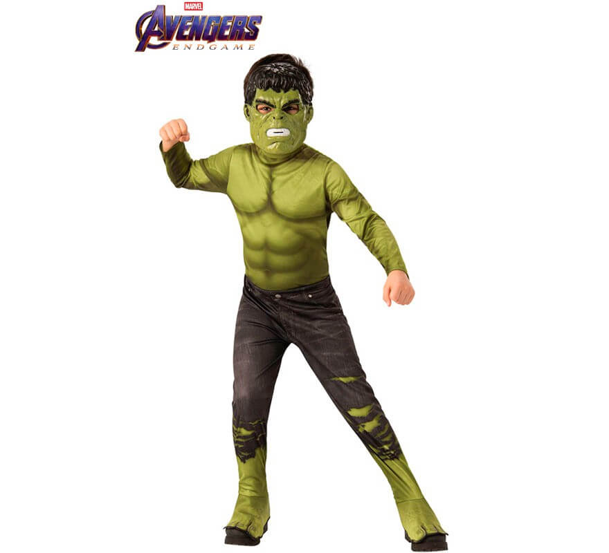 Todopoderoso Aire acondicionado Sin cabeza Disfraz de Hulk Endgame Clásico para niño