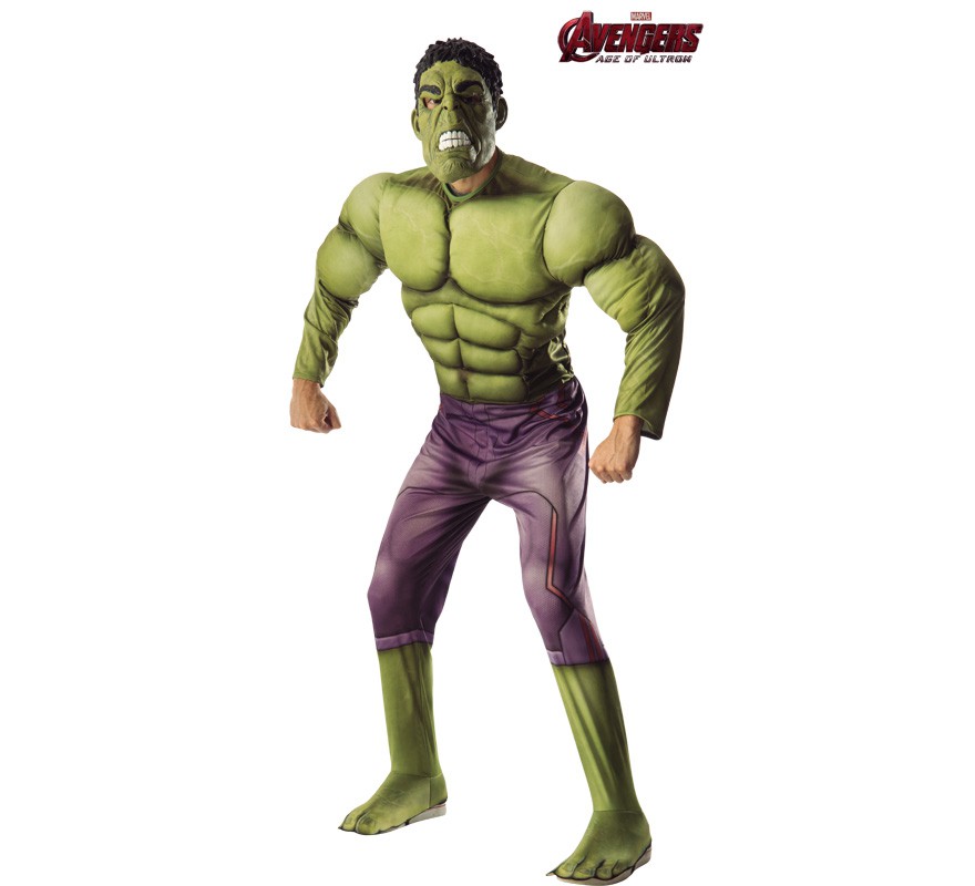 Disfraz de Hulk musculoso para adulto