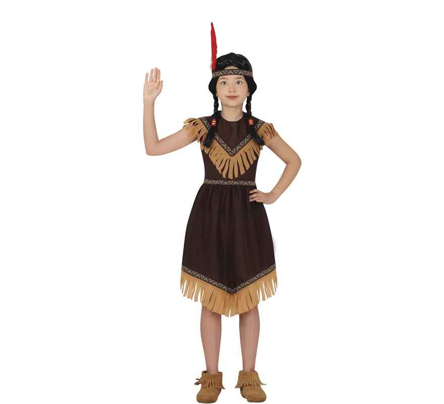 Dark brown India costume for girls