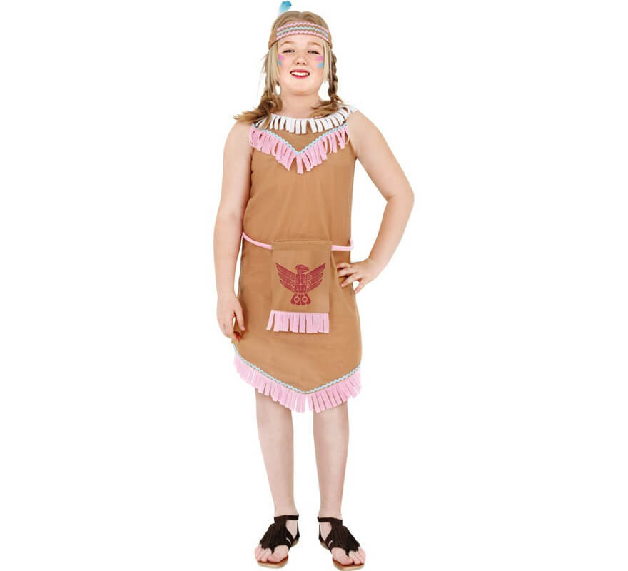 Disfraz de India Tutú con capelina para niña