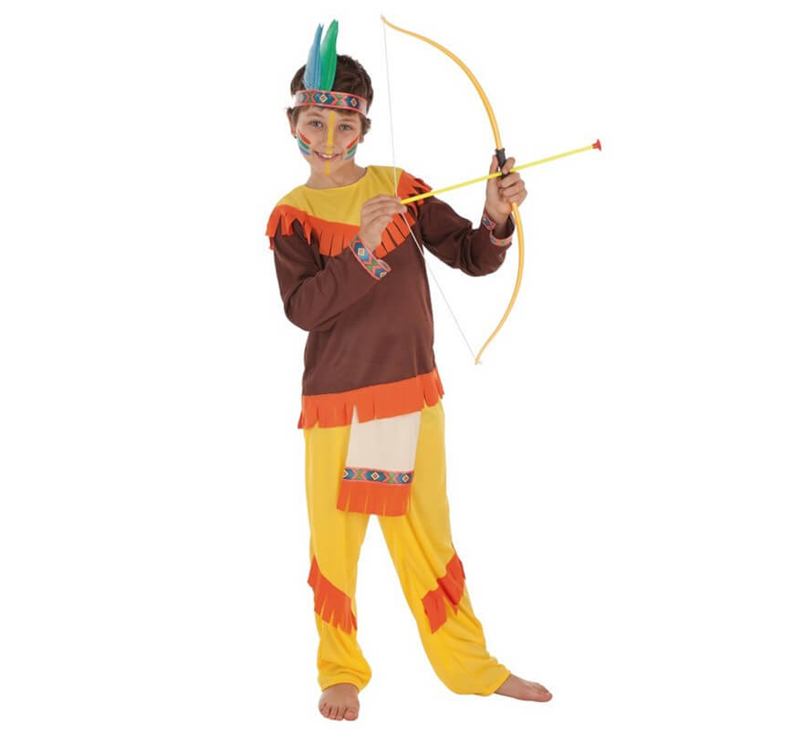 Disfraz de Indio con Flecos para niño