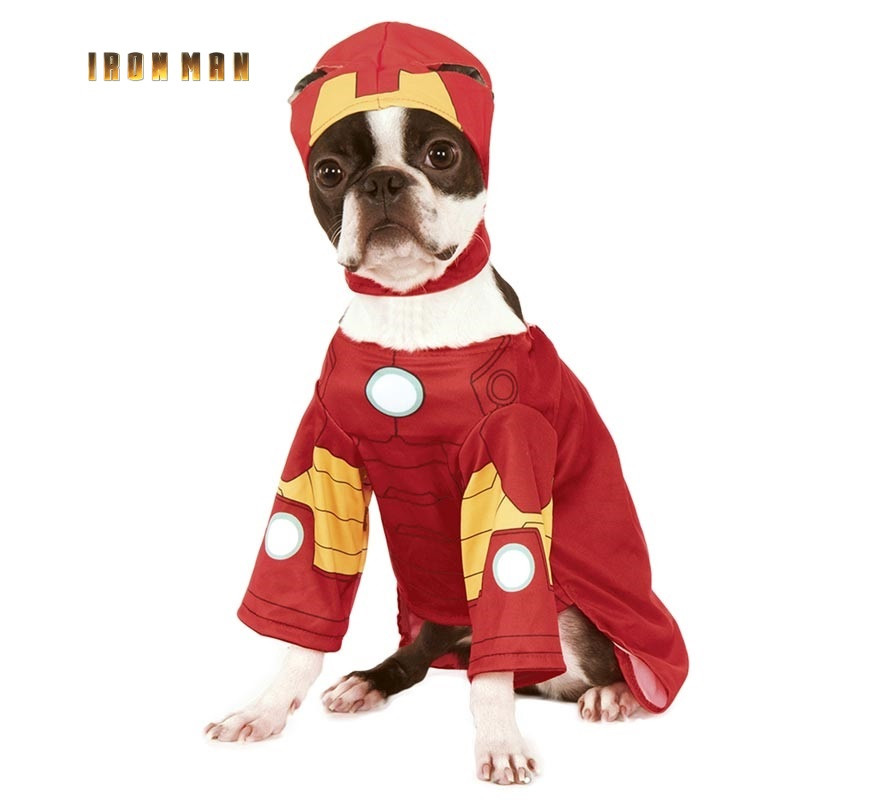 Iron Man costume with hat for dogs